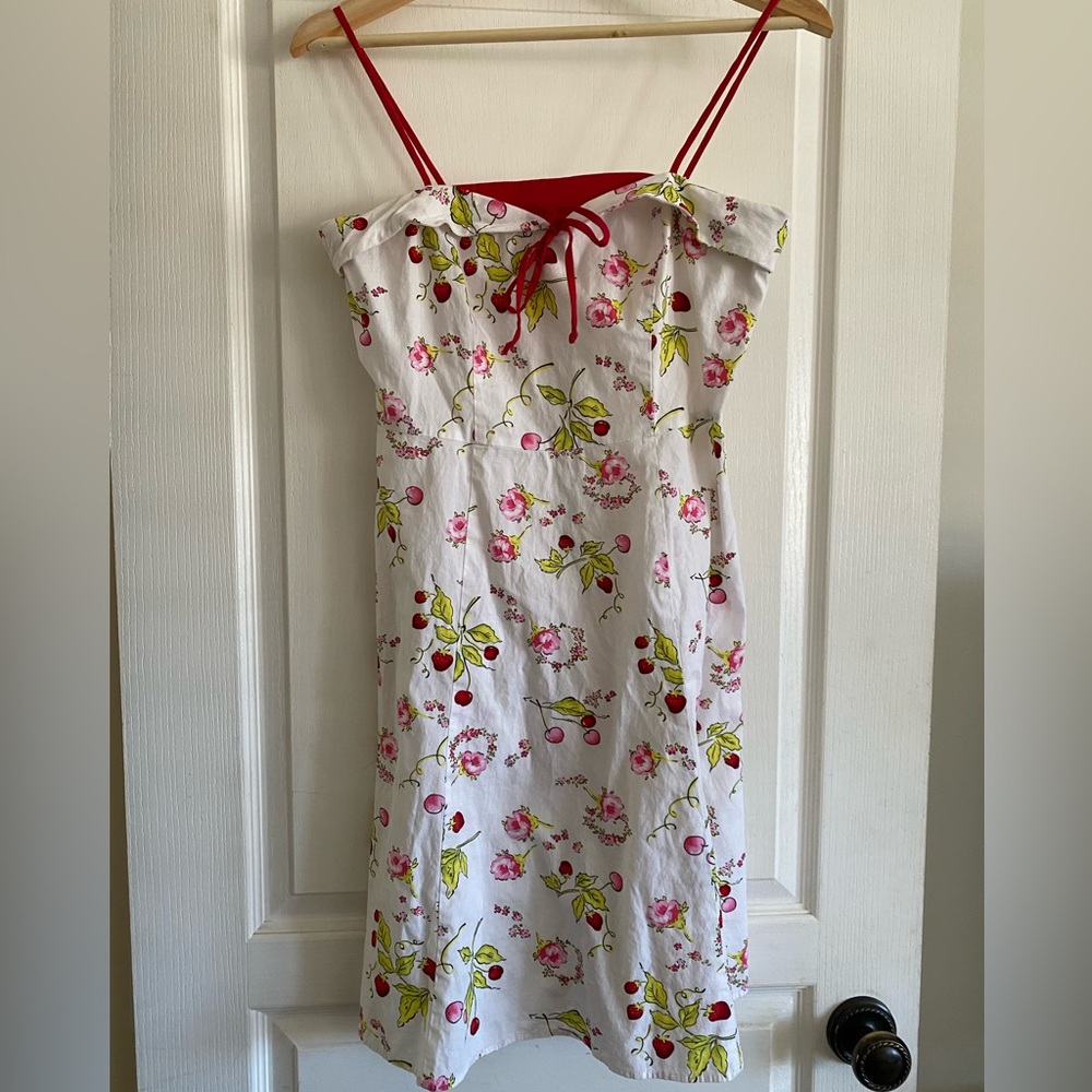 City triangles floral cherry dress